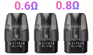 Genuine Elfbar ELFX pods with Prime QUAQ Tech
