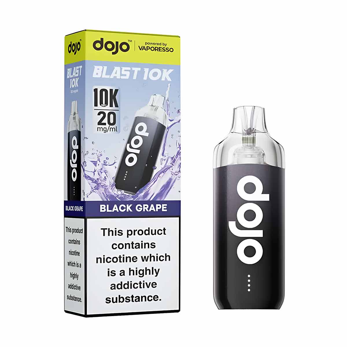 Vaporesso Dojo Blast 10K Prefilled Pod Kit Black Grape 20mg