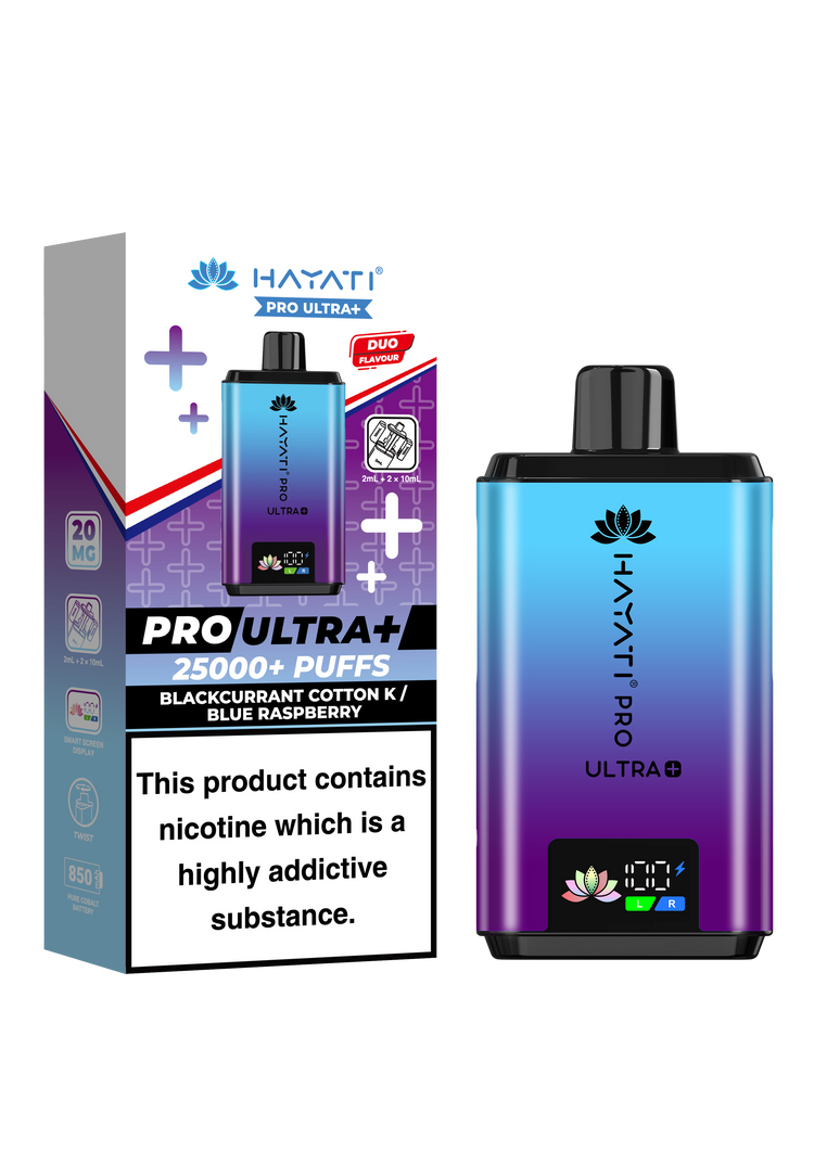 Hayati Pro Ultra Plus 25K prefilled pod kit rechargeable vape