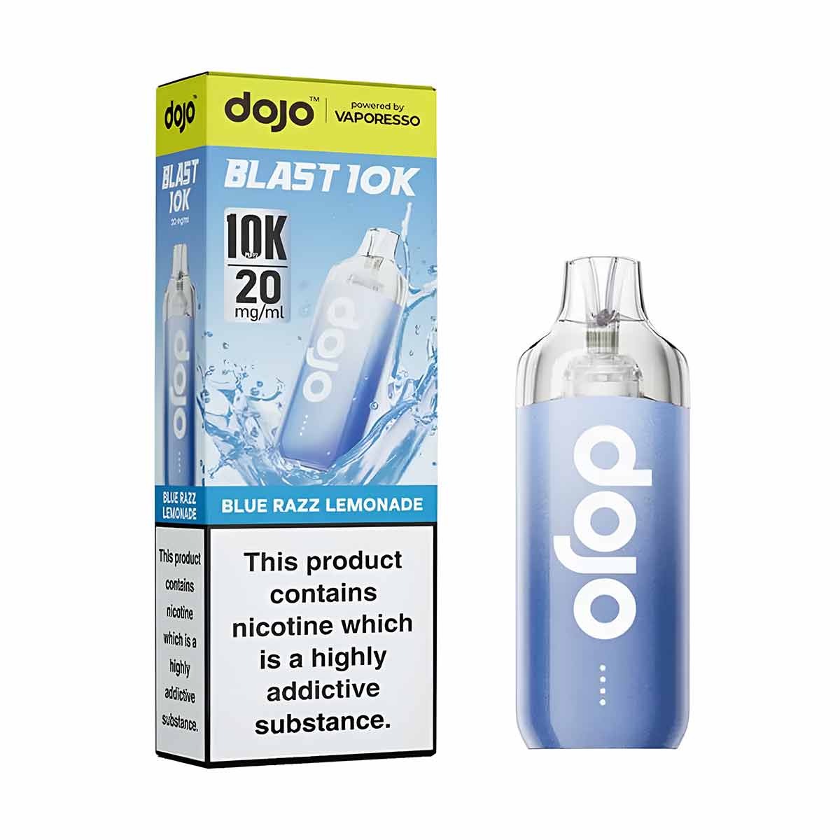 Vaporesso Dojo Blast 10K Prefilled Pod Kit Blue Razz Lemonade 20mg