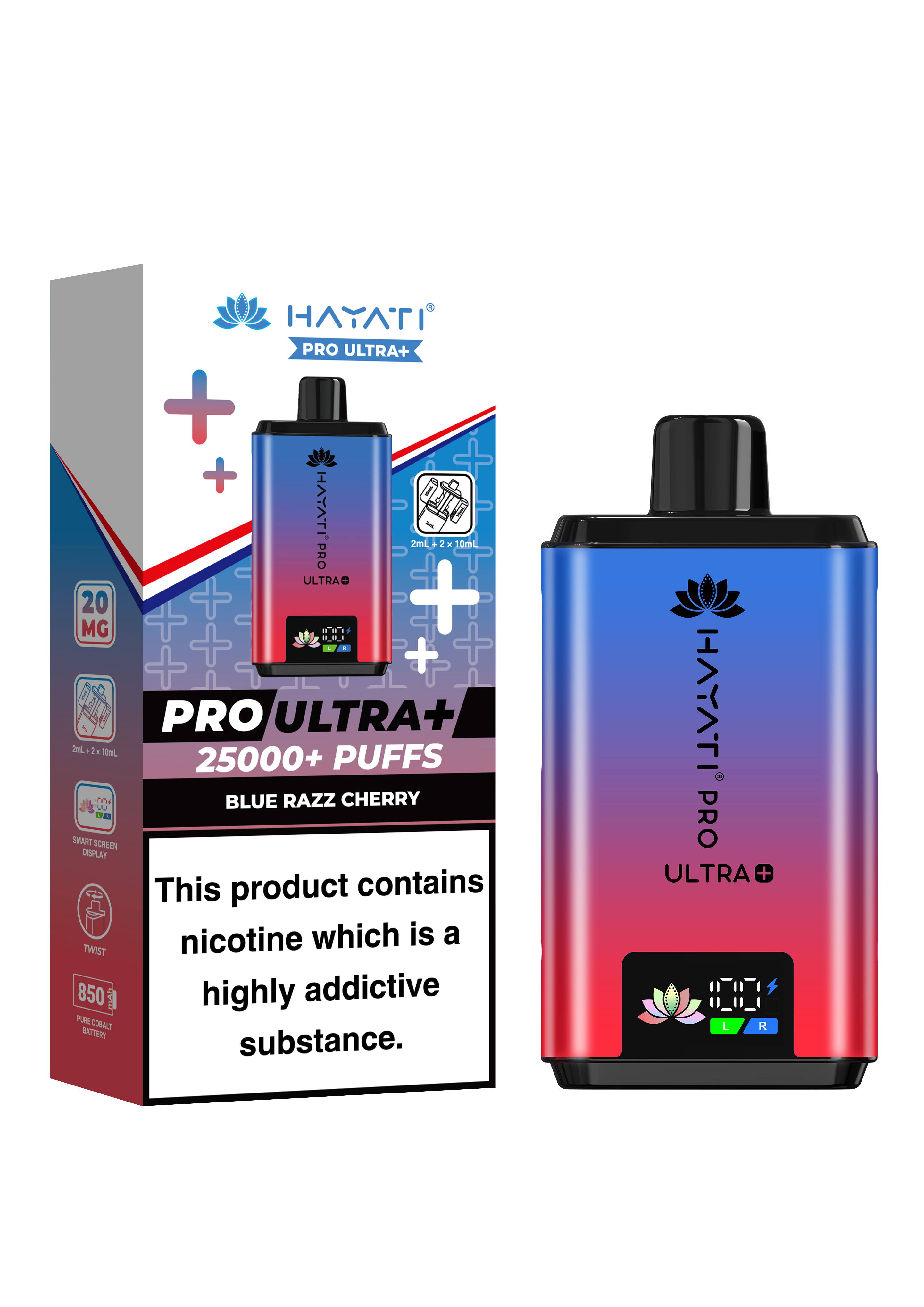 Hayati Pro Ultra Plus 25K prefilled pod kit rechargeable vape