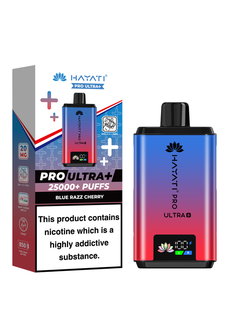 Hayati Pro Ultra Plus 25K prefilled pod kit rechargeable vape