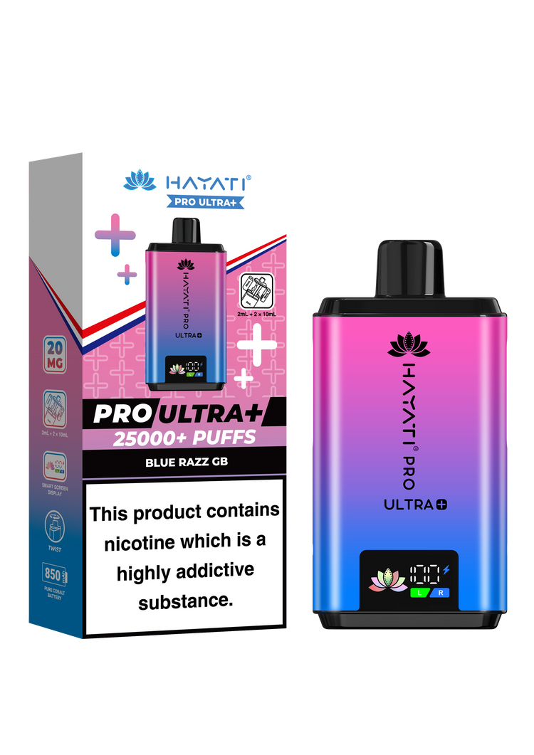 Hayati Pro Ultra Plus 25K prefilled pod kit rechargeable vape