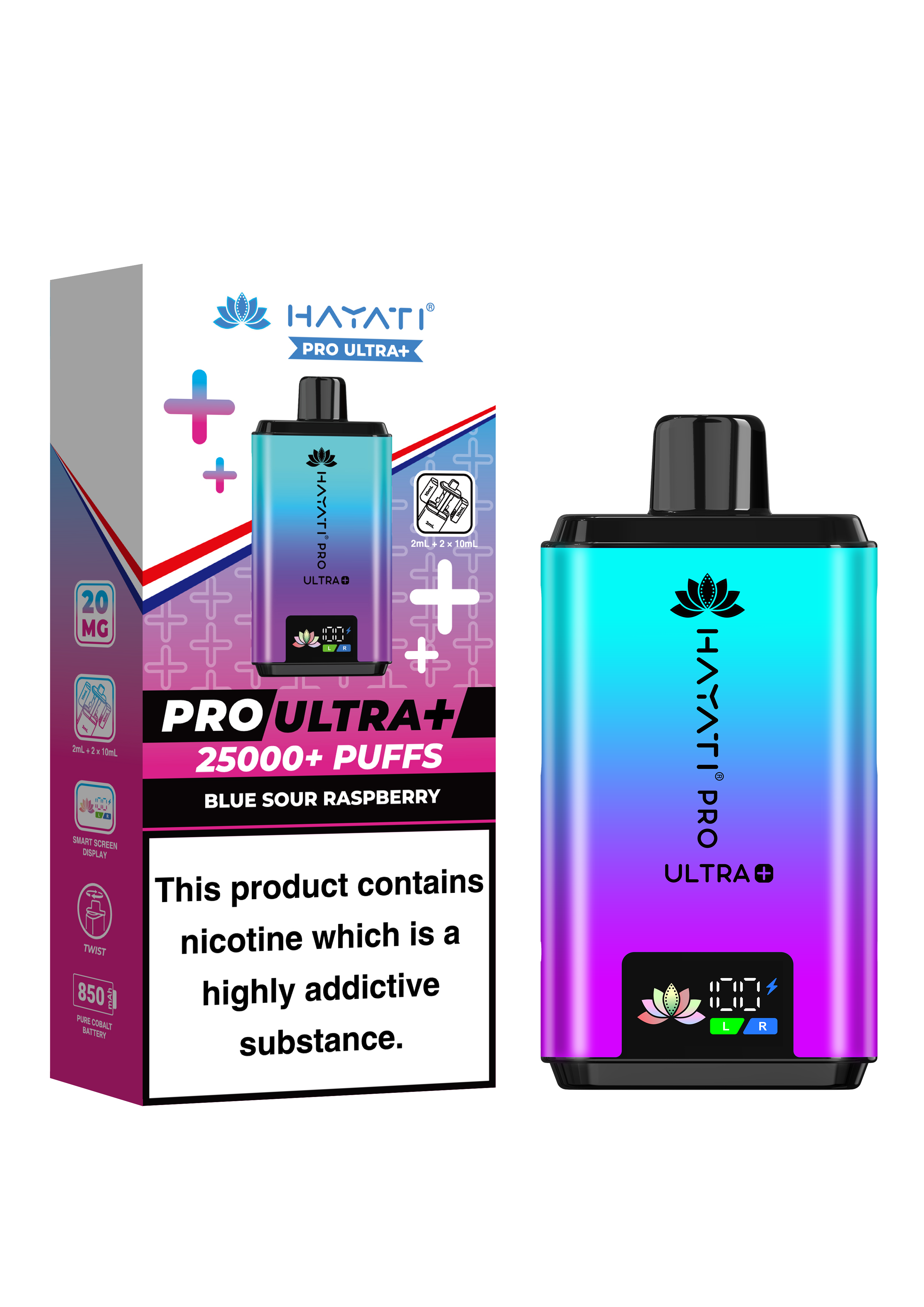 Hayati Pro Ultra Plus 25K prefilled pod kit rechargeable vape