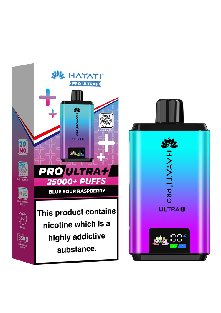 Hayati Pro Ultra Plus 25K prefilled pod kit rechargeable vape
