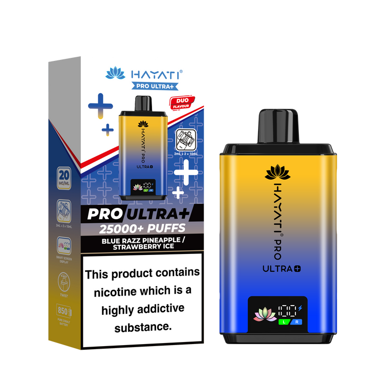 Hayati Pro Ultra Plus 25K prefilled pod kit rechargeable vape