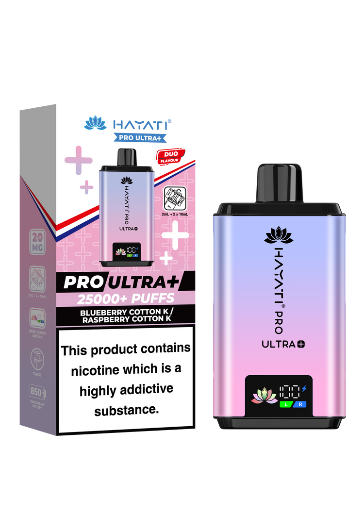 Hayati Pro Ultra Plus 25K prefilled pod kit rechargeable vape
