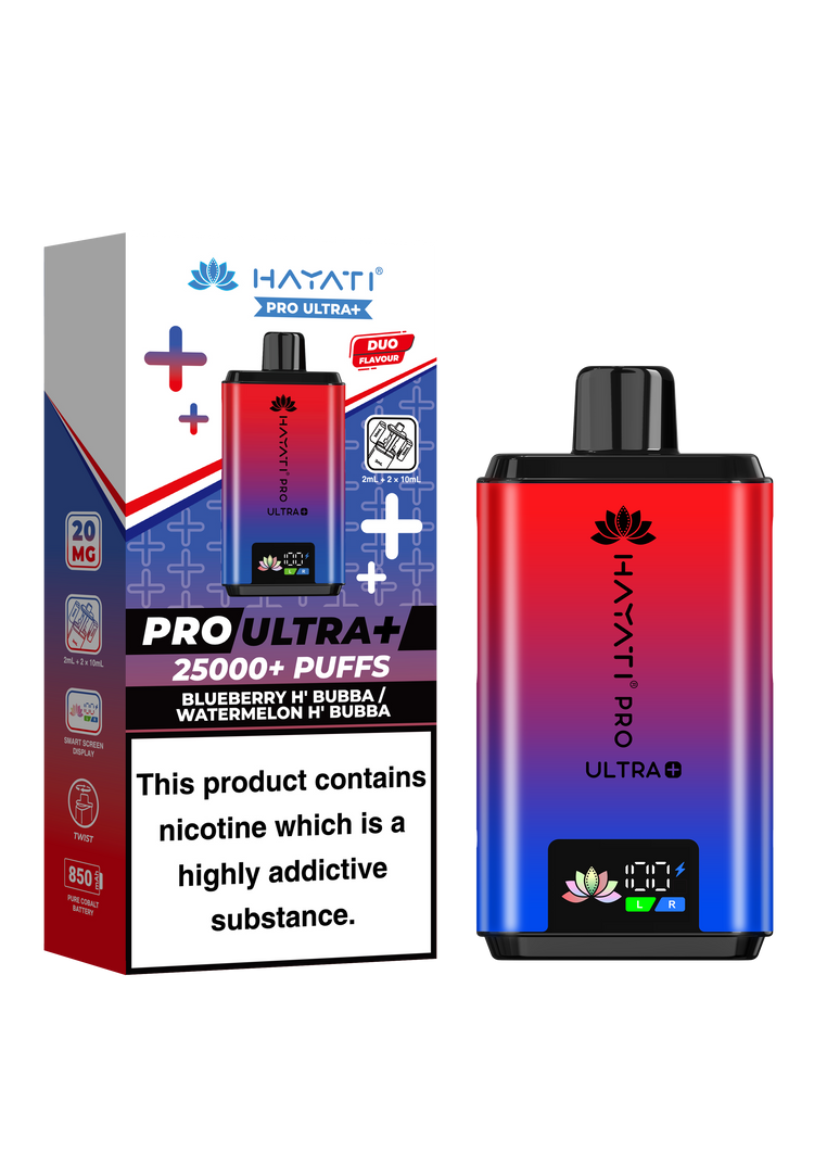 Hayati Pro Ultra Plus 25K prefilled pod kit rechargeable vape