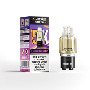 SKE Bar 15K 2ml prefilled pod with 10ml refill container