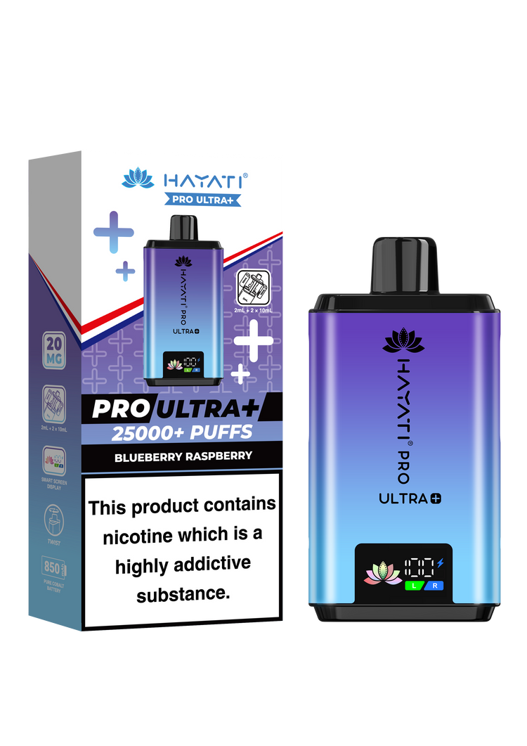 Hayati Pro Ultra Plus 25K prefilled pod kit rechargeable vape