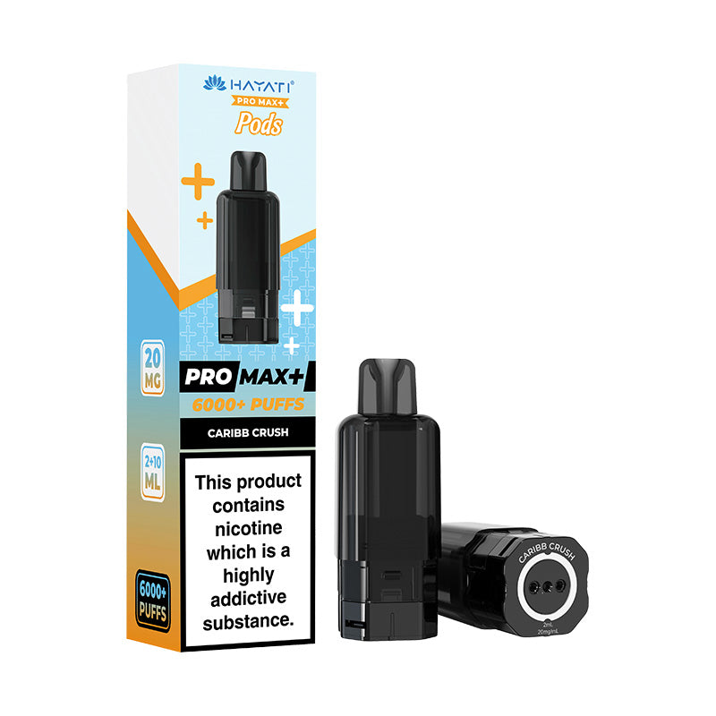 Hayati Pro Max Plus prefilled replacement pod and refill container