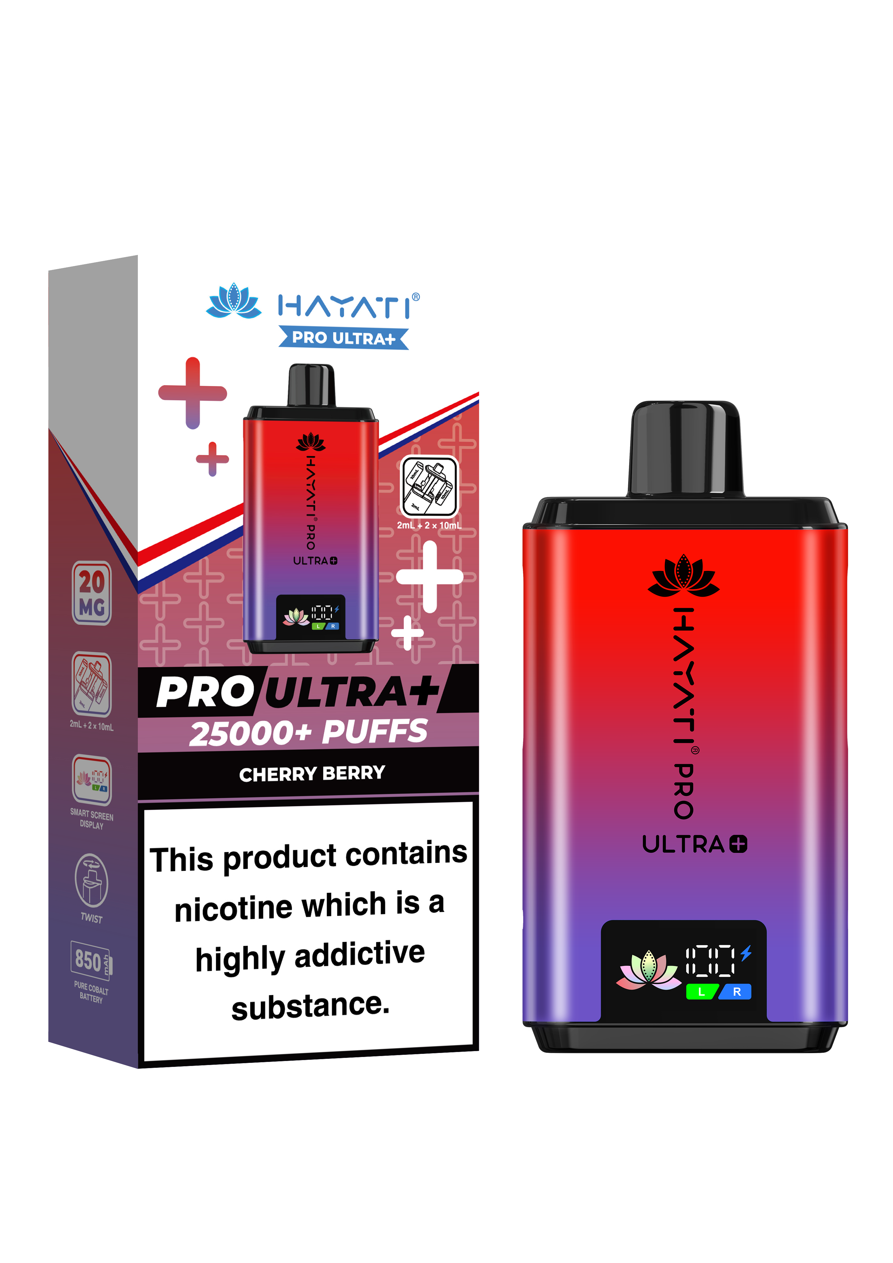 Hayati Pro Ultra Plus 25K prefilled pod kit rechargeable vape