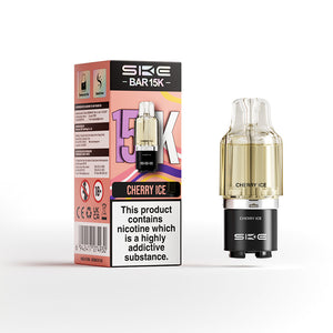 SKE Bar 15K 2ml prefilled pod with 10ml refill container