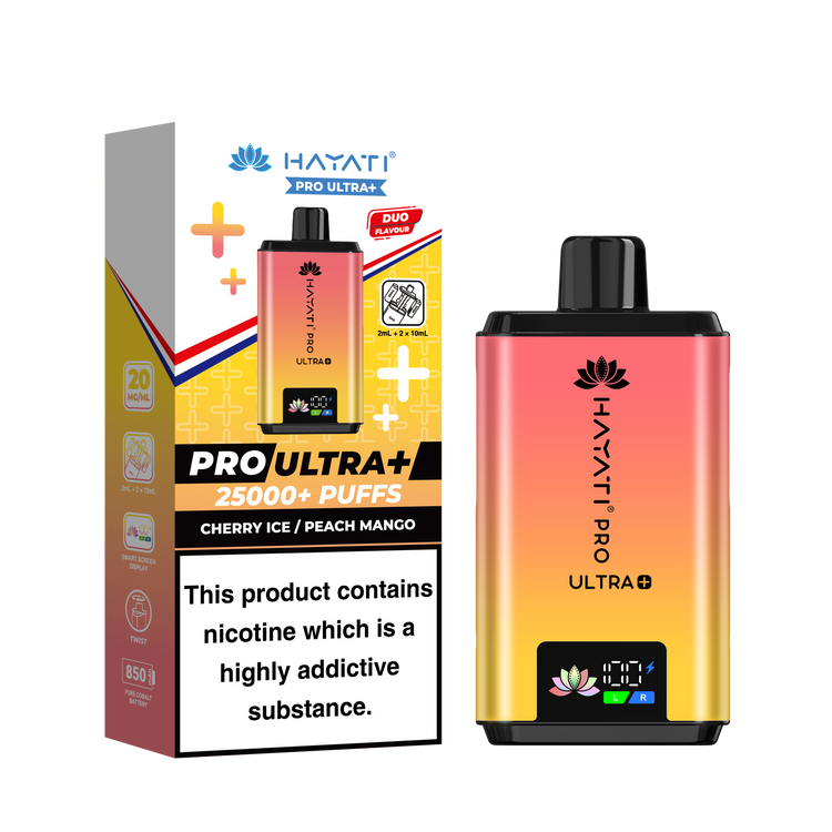 Hayati Pro Ultra Plus 25K prefilled pod kit rechargeable vape