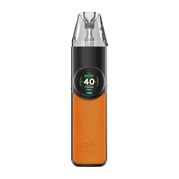 OXVA NeXLIM Pod Kit in Coral Orange with Unitech 2.0 dual-mesh coil