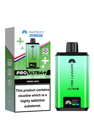 Hayati Pro Ultra Plus 25K prefilled pod kit rechargeable vape