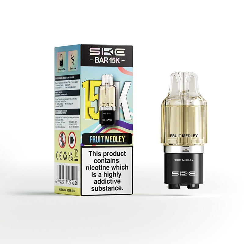 SKE Bar 15K 2ml prefilled pod with 10ml refill container
