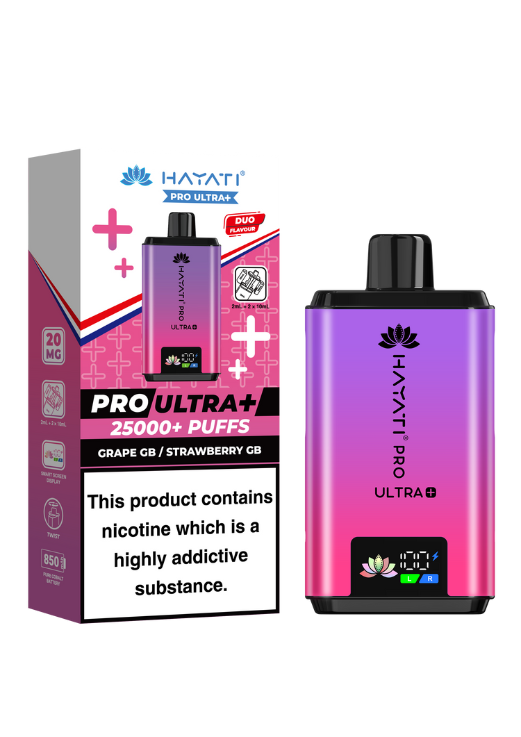 Hayati Pro Ultra Plus 25K prefilled pod kit rechargeable vape