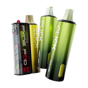 Pyne Pod Click 50K auto-draw vape device with flavour editions