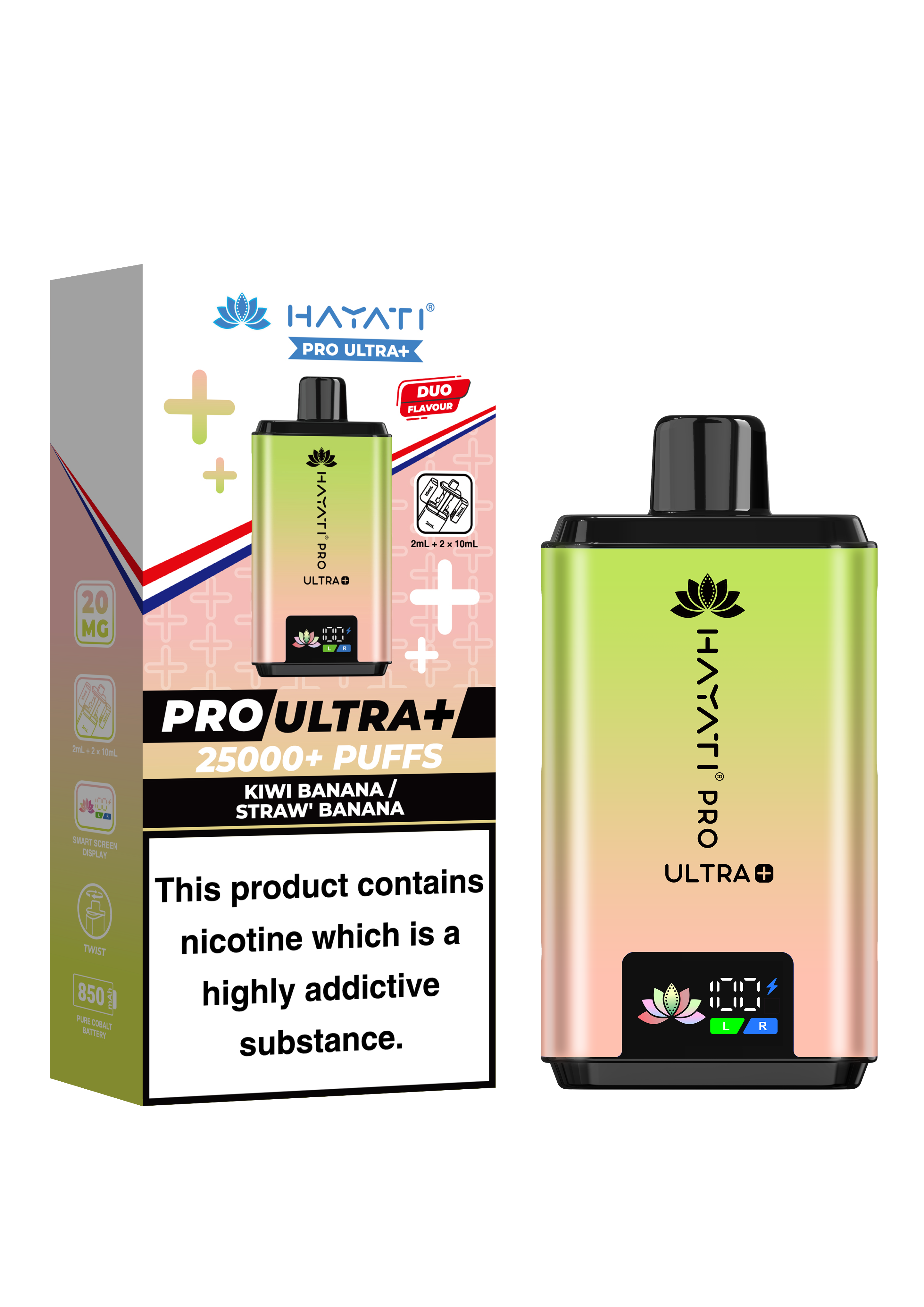 Hayati Pro Ultra Plus 25K prefilled pod kit rechargeable vape