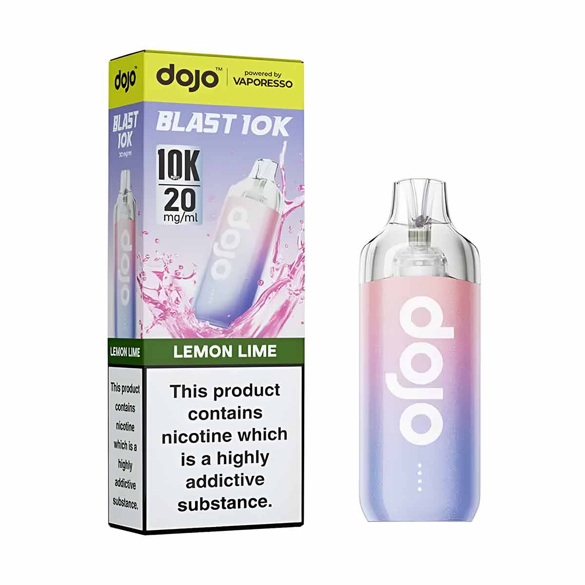 Vaporesso Dojo Blast 10K Prefilled Pod Kit Lemon Lime 20mg