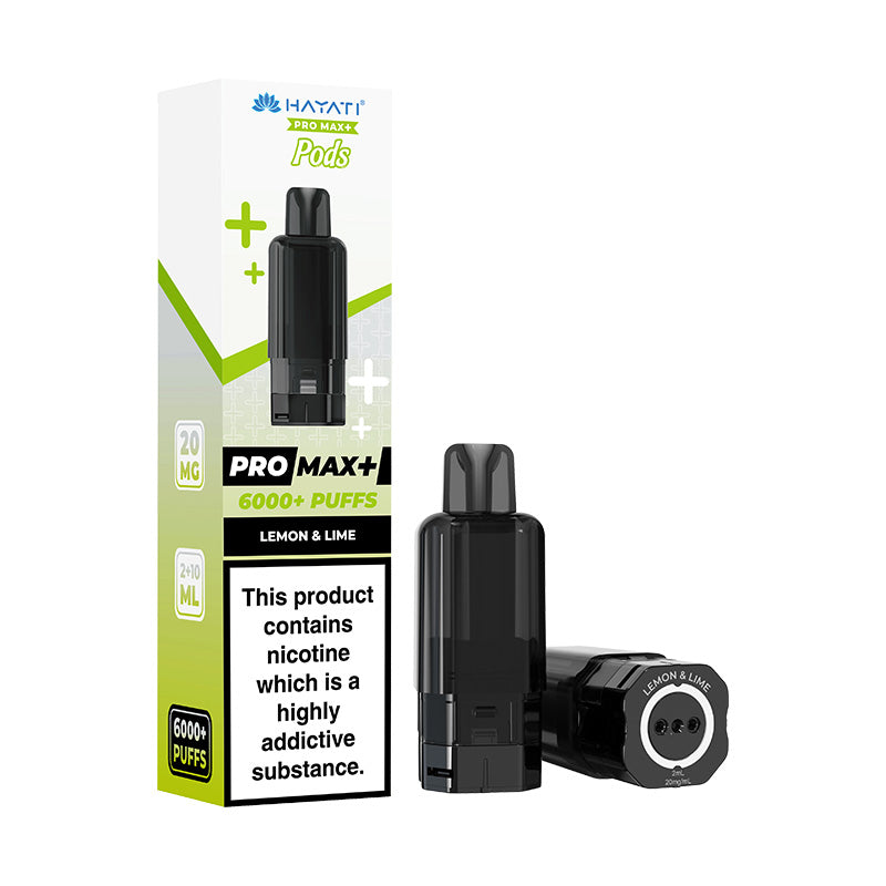 Hayati Pro Max Plus prefilled replacement pod and refill container