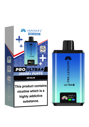 Hayati Pro Ultra Plus 25K prefilled pod kit rechargeable vape