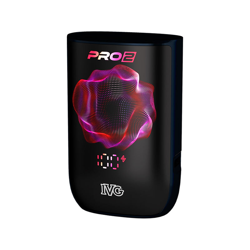 IVG Pro 2 touchscreen vape device battery percentage display