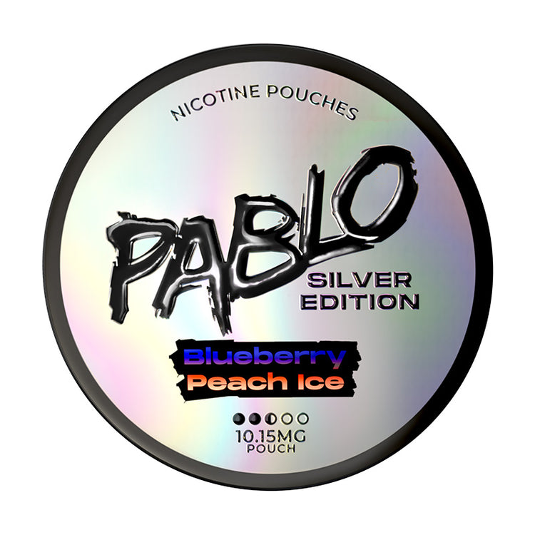 Pablo Silver Edition tobacco-free nicotine pouches with 20 pouches per can