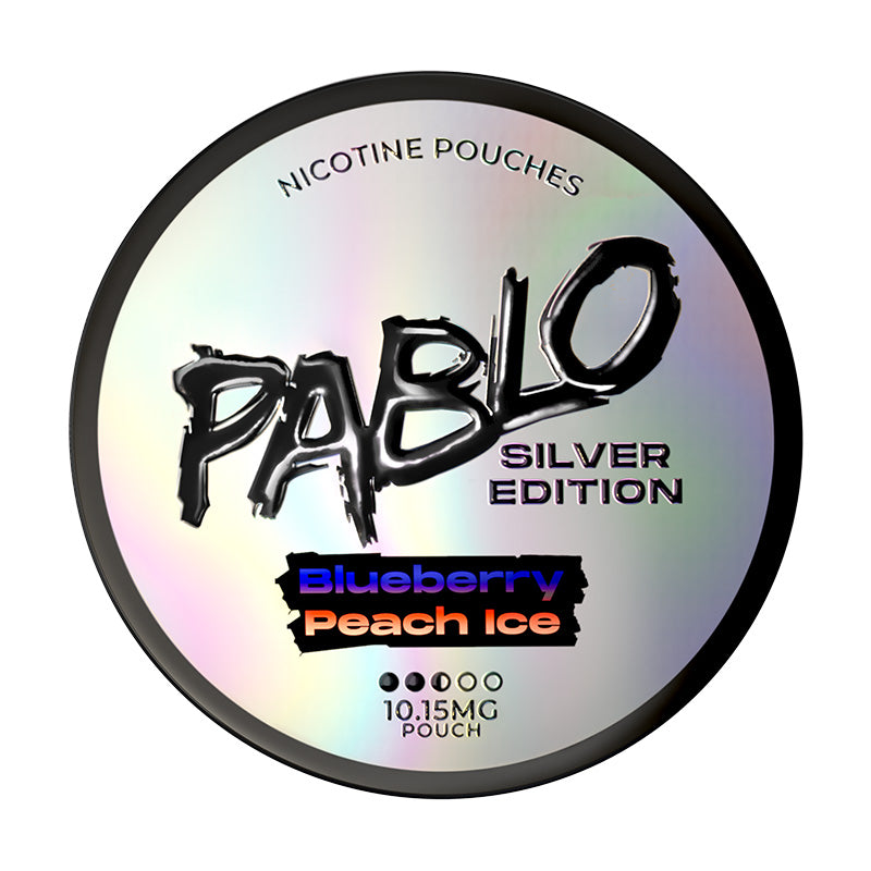 Pablo Silver Edition tobacco-free nicotine pouches with 20 pouches per can