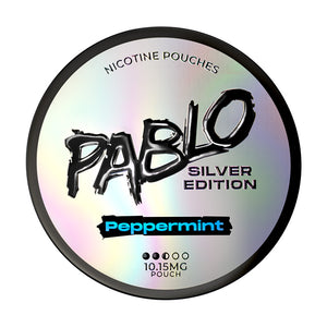 Pablo Silver Edition tobacco-free nicotine pouches with 20 pouches per can