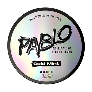 Pablo Silver Edition tobacco-free nicotine pouches with 20 pouches per can