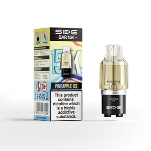 SKE Bar 15K 2ml prefilled pod with 10ml refill container