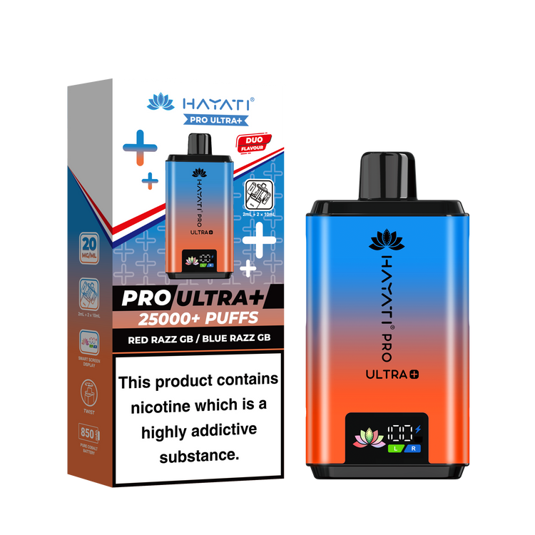 Hayati Pro Ultra Plus 25K prefilled pod kit rechargeable vape
