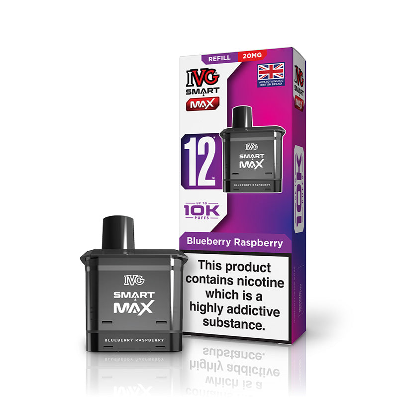 IVG Smart Max Replacement Pod – 20mg Nic Salt | 10,000 Puffs | 2ml Pod + 10ml Refill | 2 for £11.50