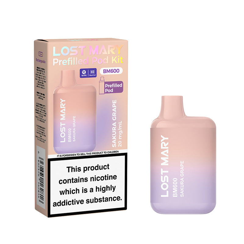 Lost Mary BM600 prefilled pod kit rechargeable vape