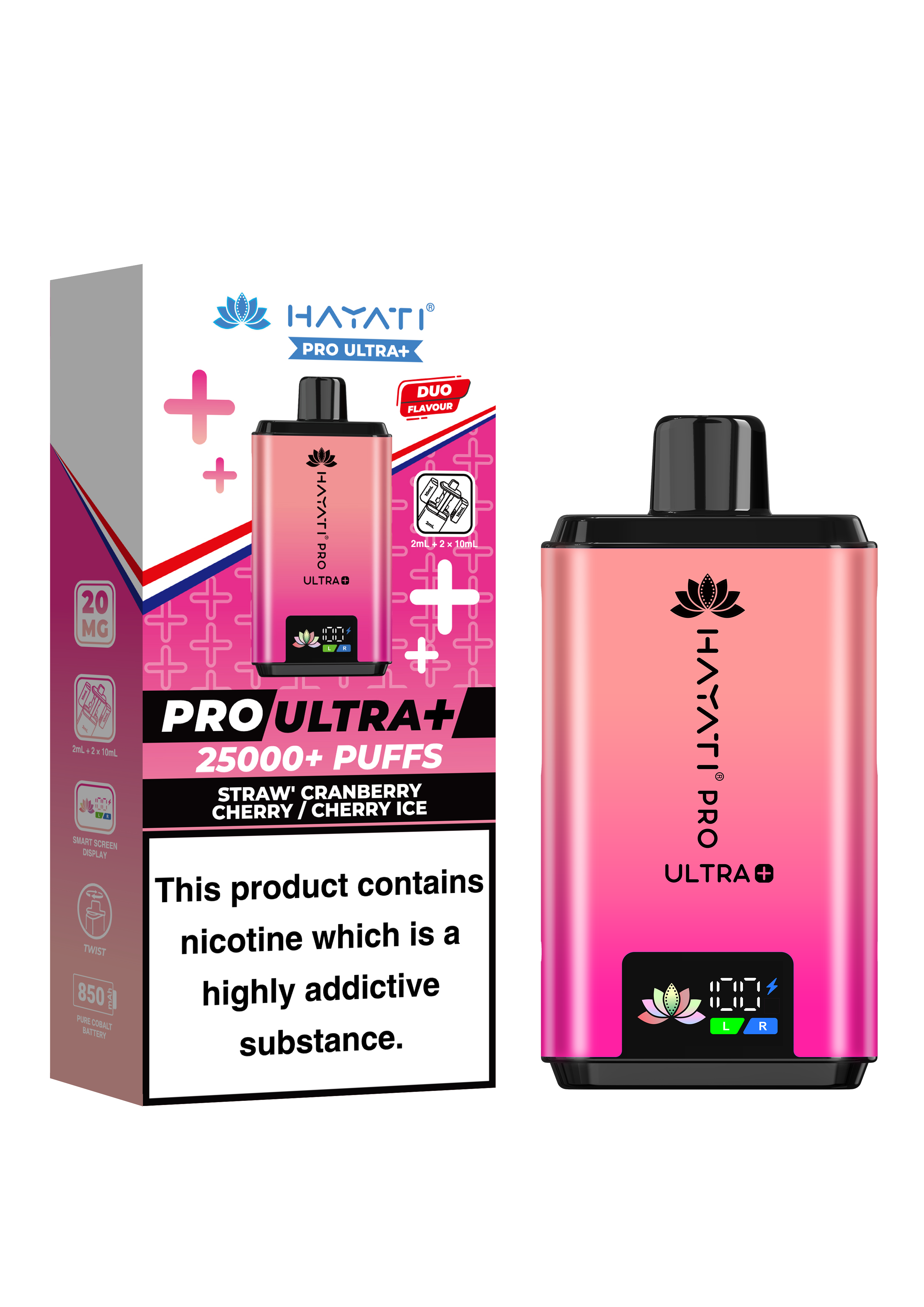 Hayati Pro Ultra Plus 25K prefilled pod kit rechargeable vape