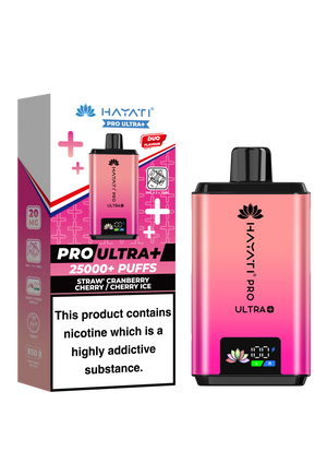 Hayati Pro Ultra Plus 25K prefilled pod kit rechargeable vape