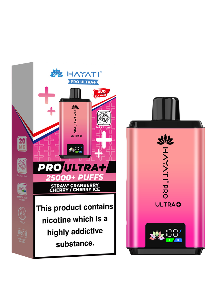 Hayati Pro Ultra Plus 25K prefilled pod kit rechargeable vape