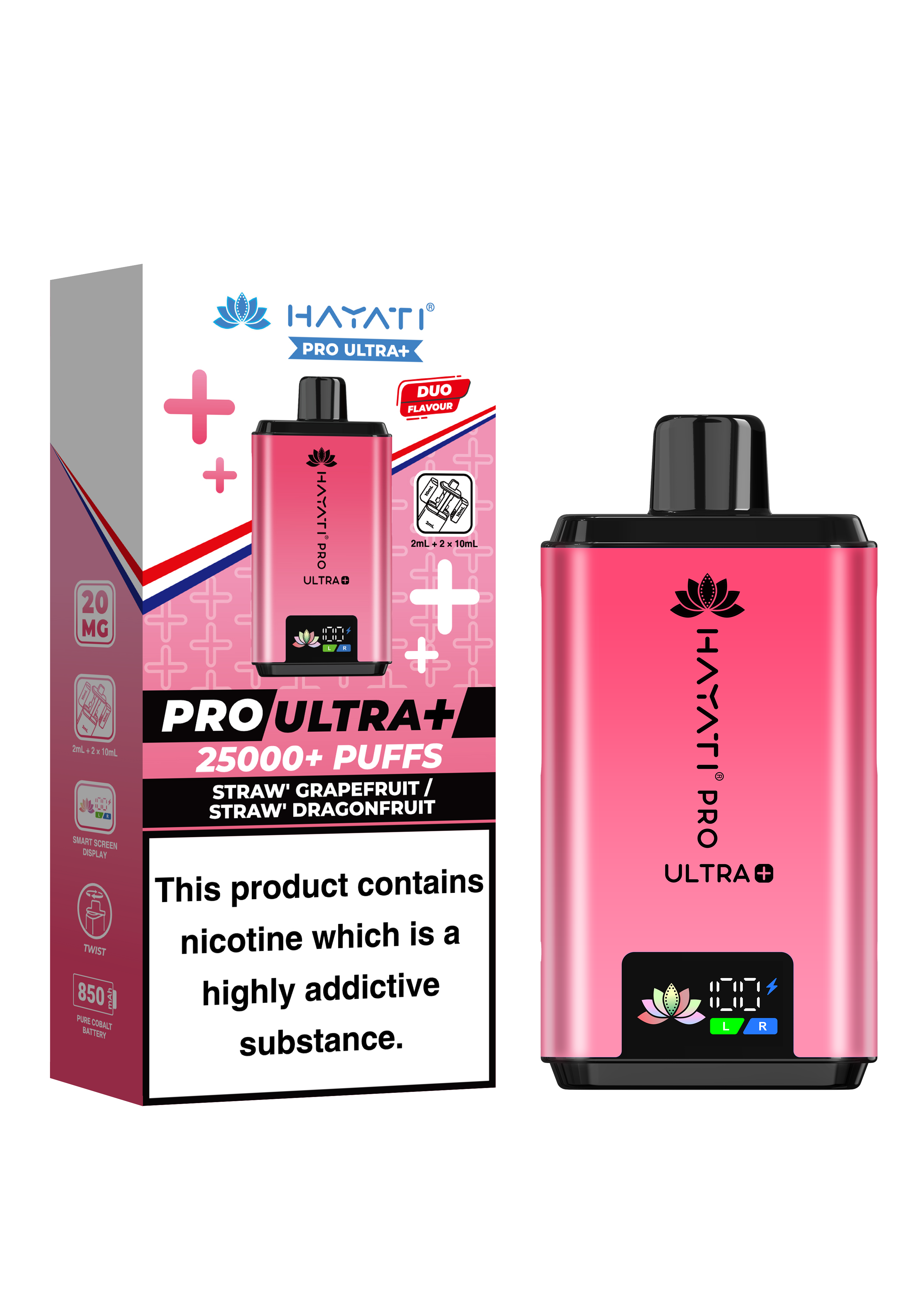 Hayati Pro Ultra Plus 25K prefilled pod kit rechargeable vape