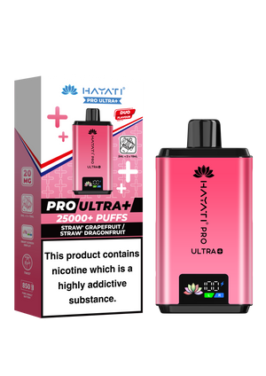 Hayati Pro Ultra Plus 25K prefilled pod kit rechargeable vape