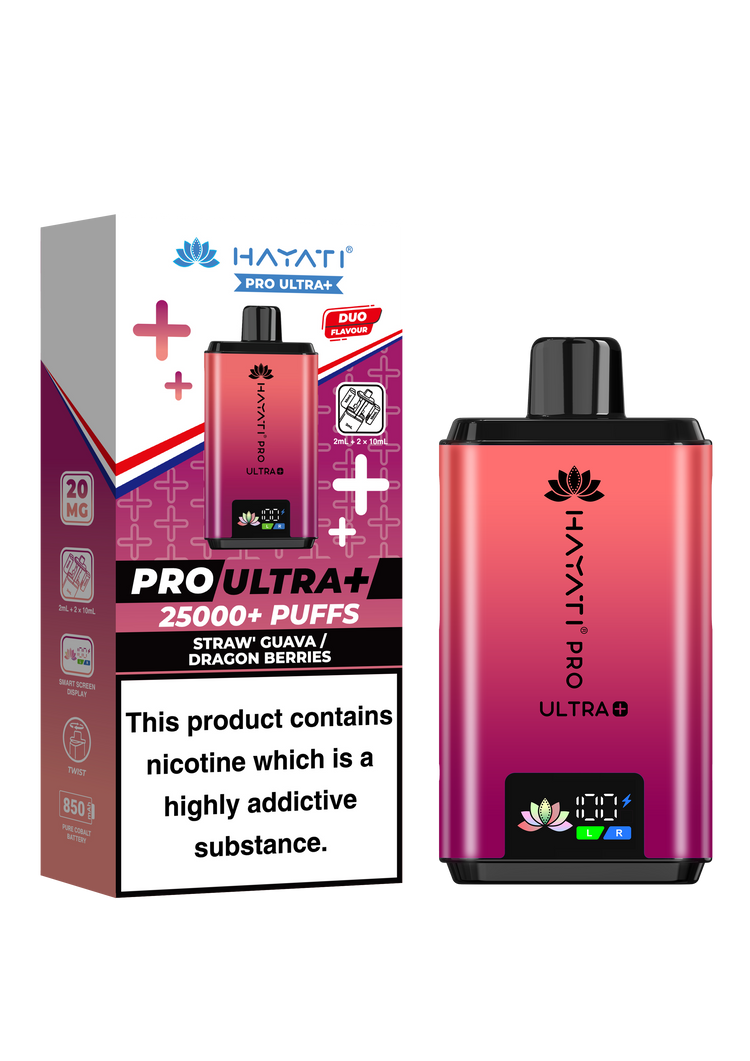 Hayati Pro Ultra Plus 25K prefilled pod kit rechargeable vape
