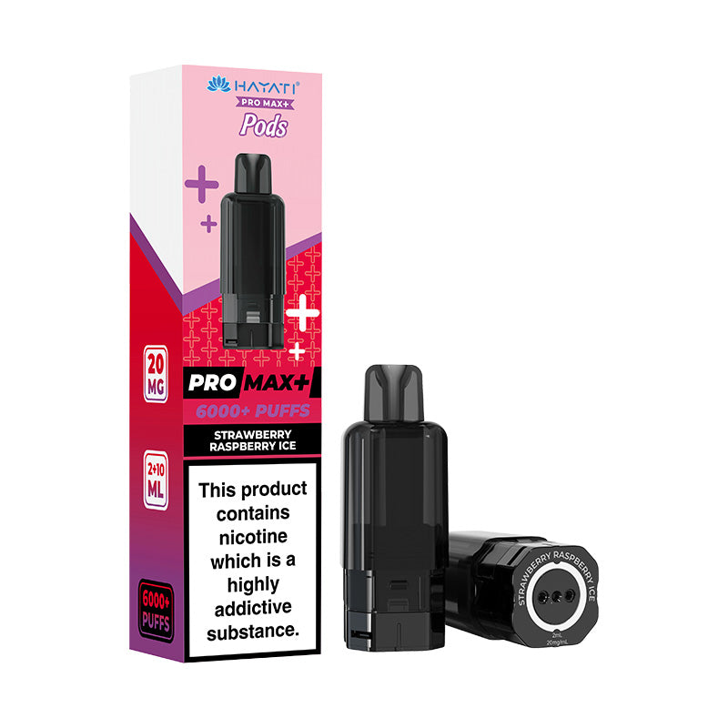 Hayati Pro Max Plus prefilled replacement pod and refill container
