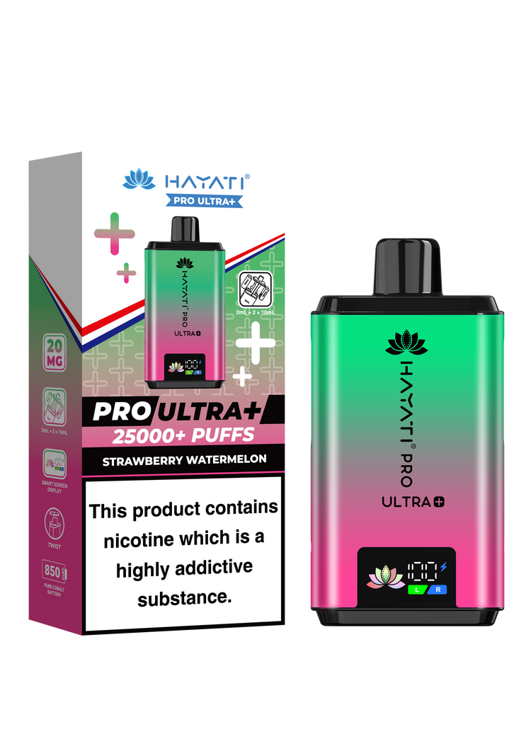 Hayati Pro Ultra Plus 25K prefilled pod kit rechargeable vape
