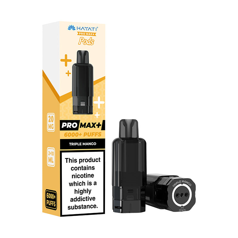 Hayati Pro Max Plus prefilled replacement pod and refill container