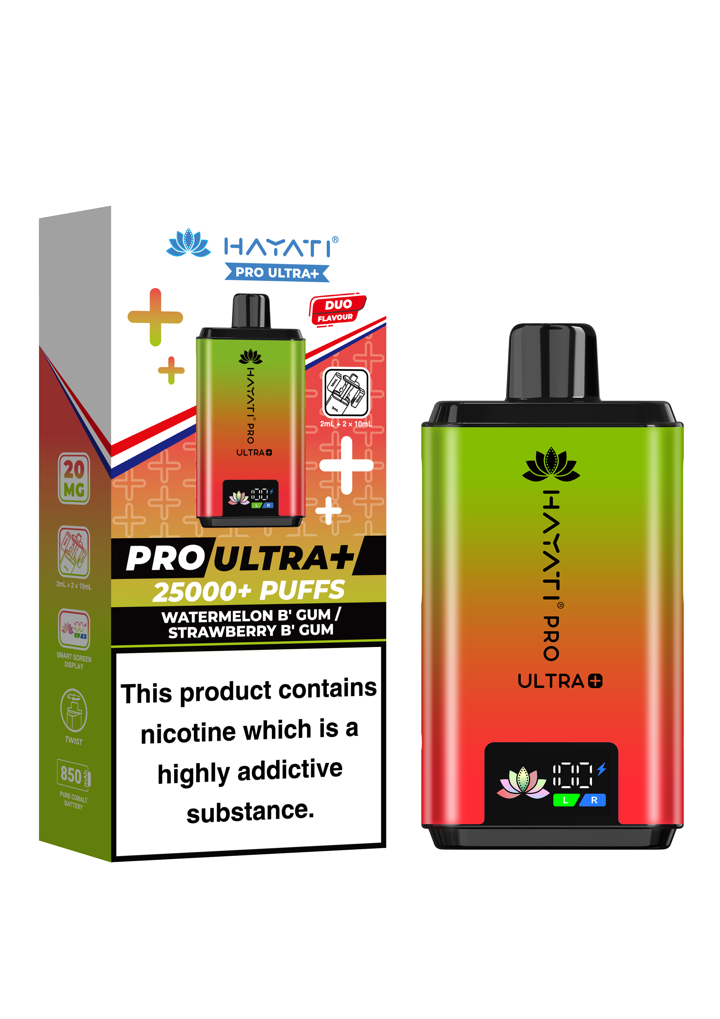 Hayati Pro Ultra Plus 25K prefilled pod kit rechargeable vape
