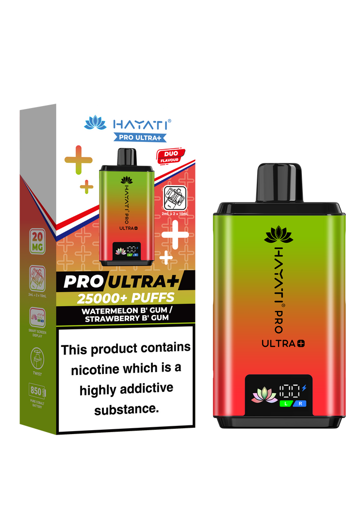Hayati Pro Ultra Plus 25K prefilled pod kit rechargeable vape