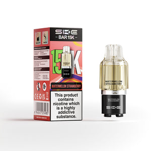 SKE Bar 15K 2ml prefilled pod with 10ml refill container