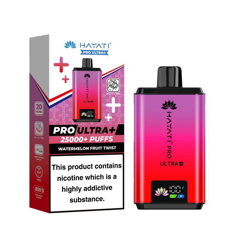 Hayati Pro Ultra Plus 25K prefilled pod kit rechargeable vape