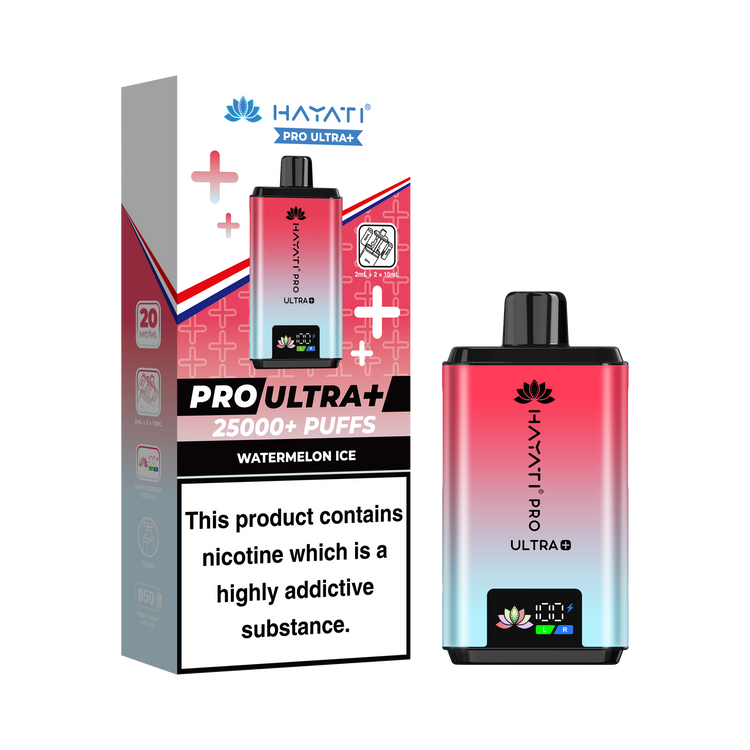 Hayati Pro Ultra Plus 25K prefilled pod kit rechargeable vape